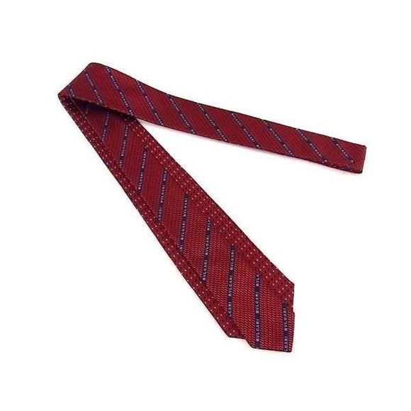 Bvlgari 100% Silk Reversible All-over Pattern Tie Business Men's Red As9653 - Picture 2 of 6